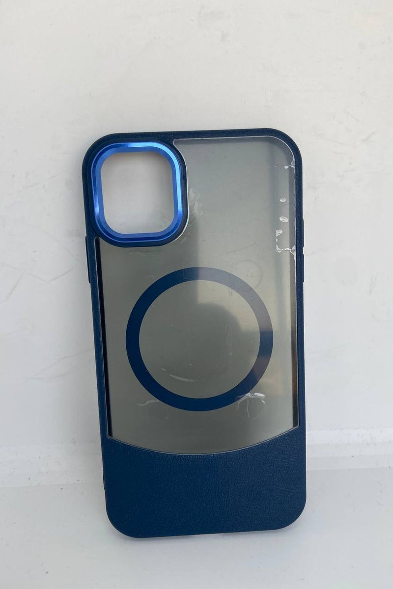Case for iPhone 13 Pro max Case Magnetic Transparent Clear Phone Cases [Compatible with wireless charger ] Thin Slim Fit Shockproof Bumper silicon Protective Cover for Women Men Girls (Blue) - Image 2