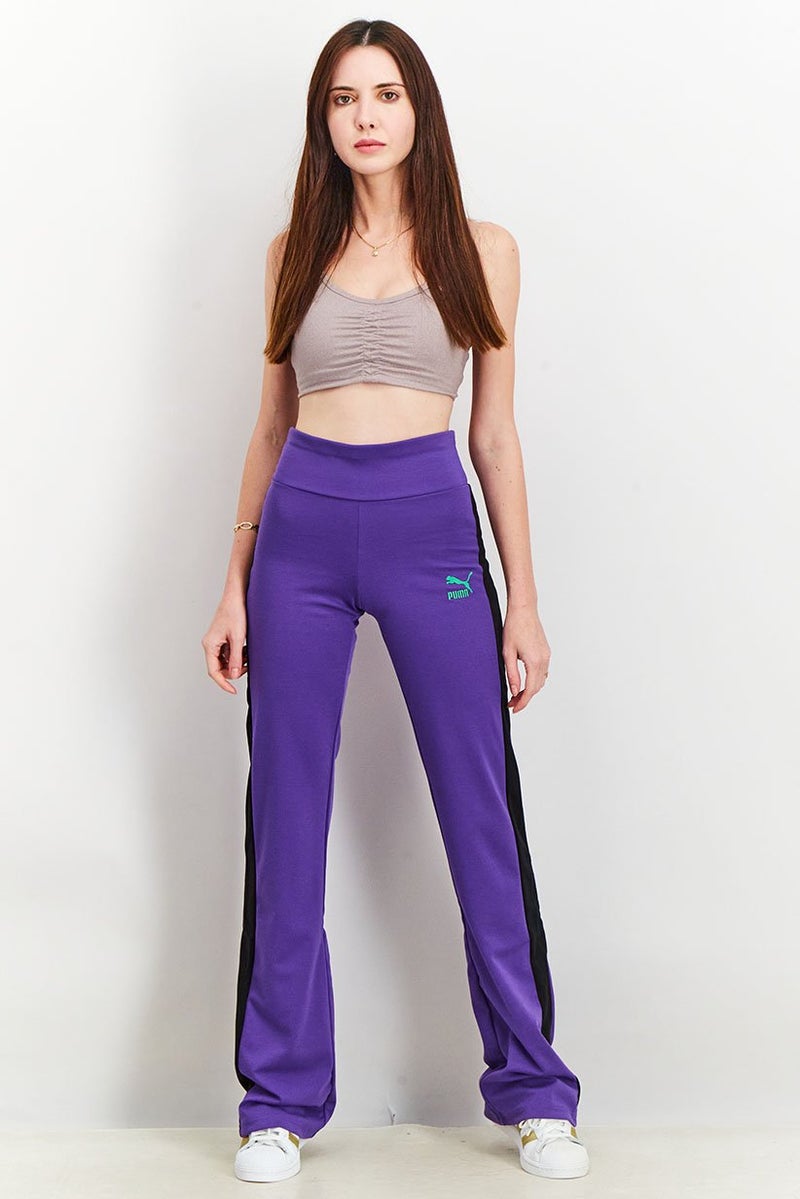 PUMA Women Sportswear Fit Dua Lipa T7 Pants, Purple - Image 2