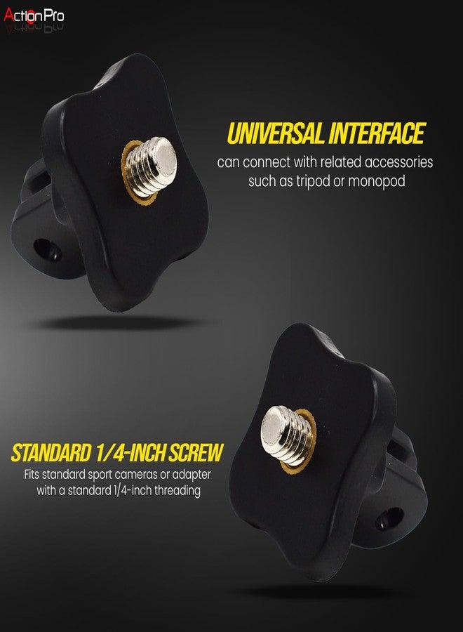 Action Pro Plastic Tripod Accessories Standard 1/4 inches Thread AEE Adapter Compatible with GoPro-13/12/11/10/9/8/7/6/5/4/3+/3/Xiaomi/YI/4K/SJCAM Action Cameras - Image 4