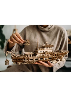 Wood Trick Wood Trick Yacht Mechanical 3D Wooden Puzzles for Adults and Kids to Build - Rides up to 8 ft - Model Kits for Adults - DIY Wooden Models for Adults to Build  - Image 2