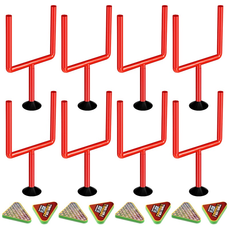 Chuangdi 16 Pcs Flick Football Games Mini Table Top Sports Games with Posts and Plastic Footballs Indoor Football Party Favors Birthday Gifts - Image 3