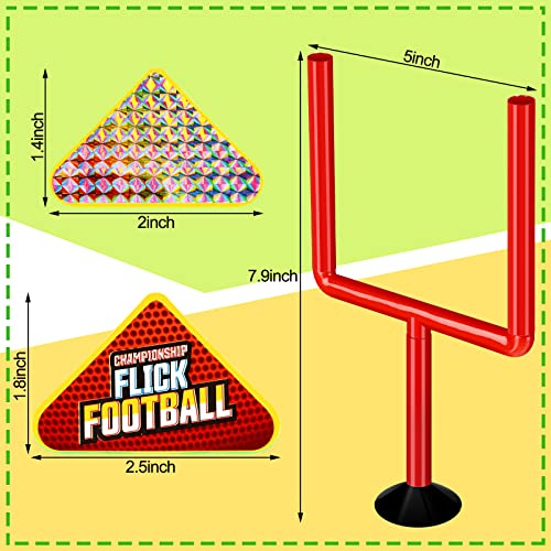 Chuangdi 16 Pcs Flick Football Games Mini Table Top Sports Games with Posts and Plastic Footballs Indoor Football Party Favors Birthday Gifts - Image 5