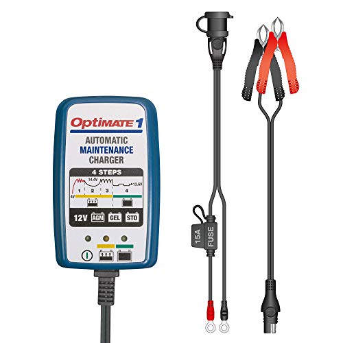TECMATE Optimate 1 Global, TM-401, 4-Step 12V 0.6A Battery Charger-maintainer - Image 3