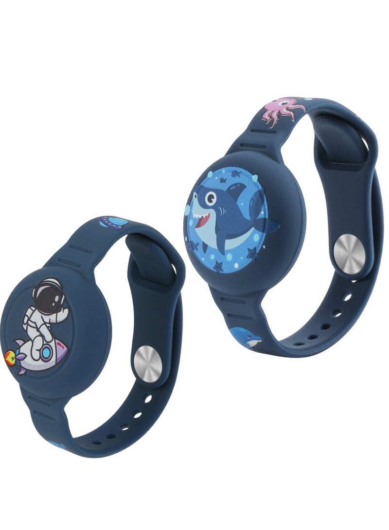 Innoshine Adjustable airtag cover bracelet  for kids silicone carton airtag case Anti-Lost Hidden Airtag Wristband Accessories for Child  - Image 5