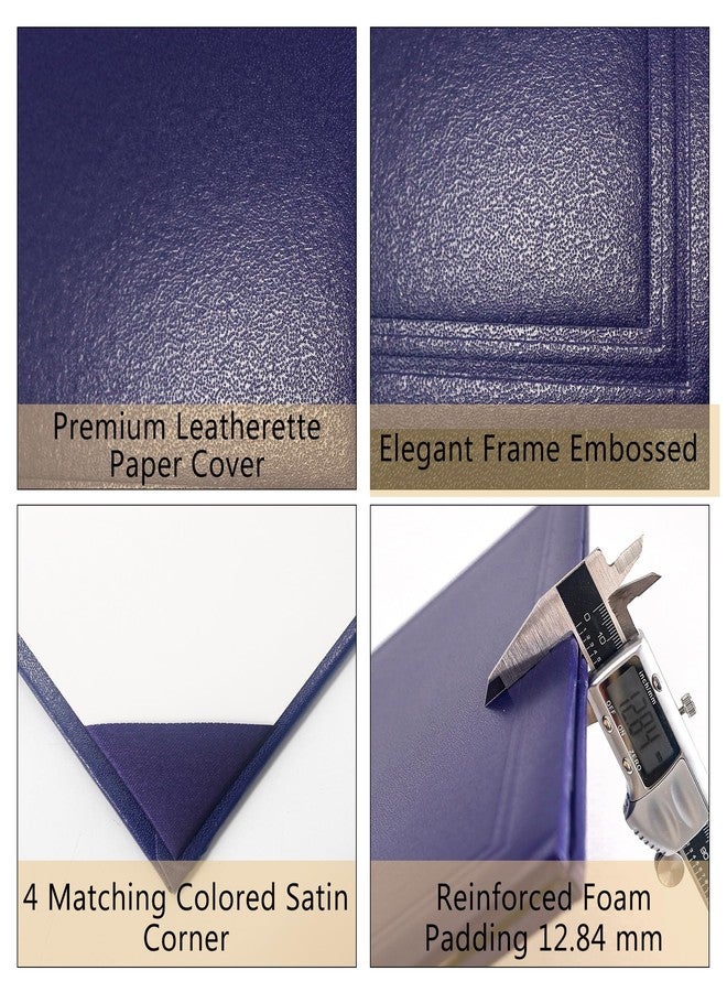 GraduationMall 11"x14" Imprinted Padded Diploma Cover Certificate Holder Purple - Image 3