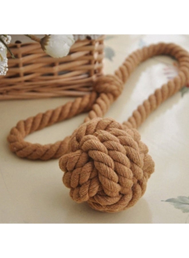 Melaluxe Melaluxe 4 Pack Curtain Tiebacks  Heavy Duty Curtain Rope Tieback Handmade Rural Decorative Curtain Holdbacks Light Coffee  - Image 5