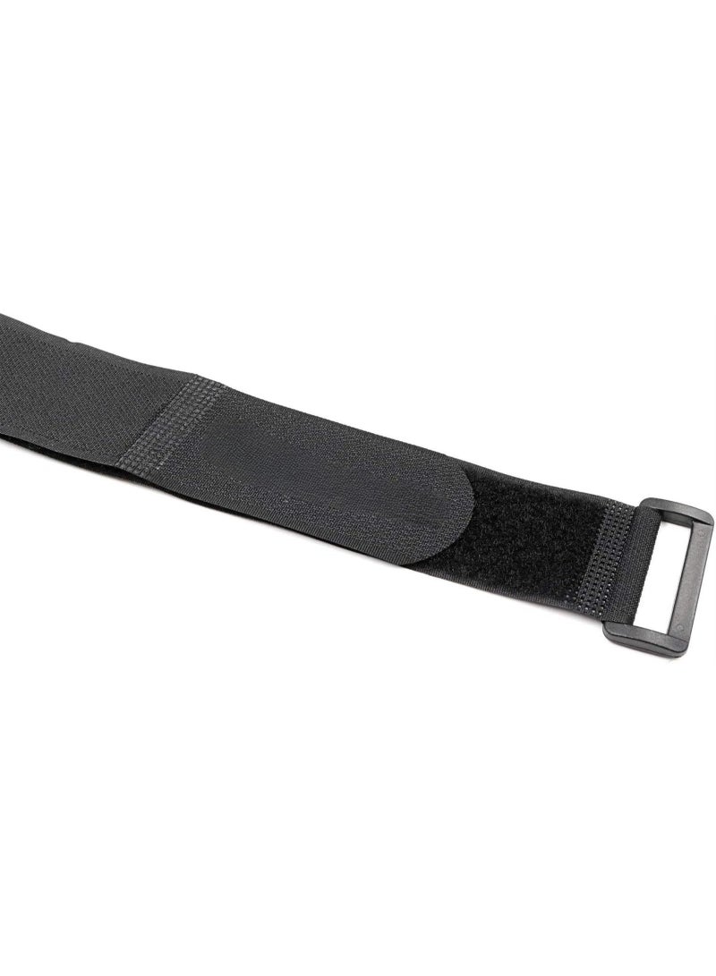 Generic 6 pcs Reusable Cinch Straps, Multipurpose Strong Gripping, Quality Hook and Loop Securing Straps (Black) (Size : 1.5M)  - Image 4