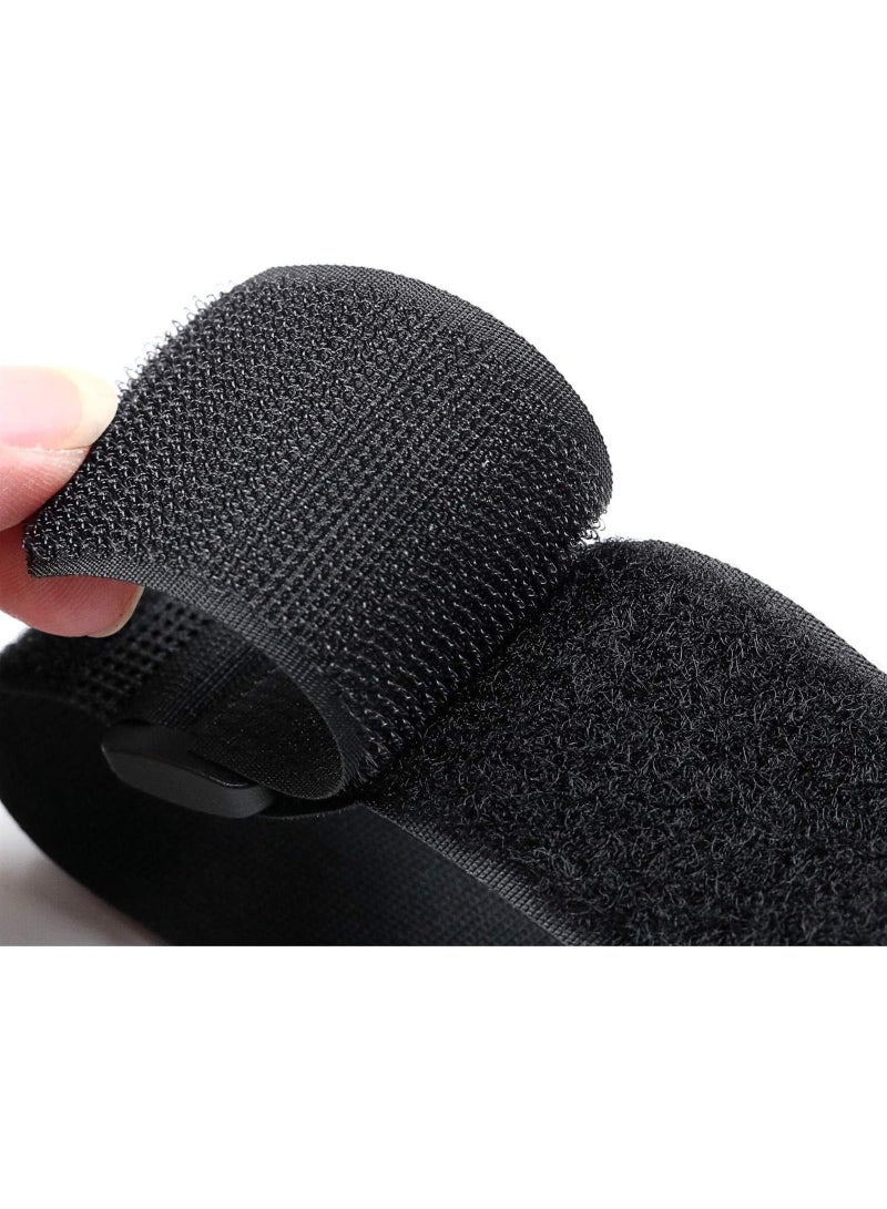 Generic 6 pcs Reusable Cinch Straps, Multipurpose Strong Gripping, Quality Hook and Loop Securing Straps (Black) (Size : 1.5M)  - Image 2