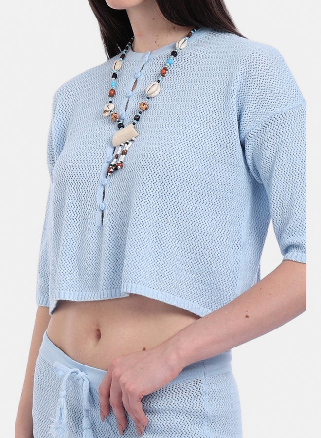 Carina Knit Beach Crop Top & Skirt Set - Image 4
