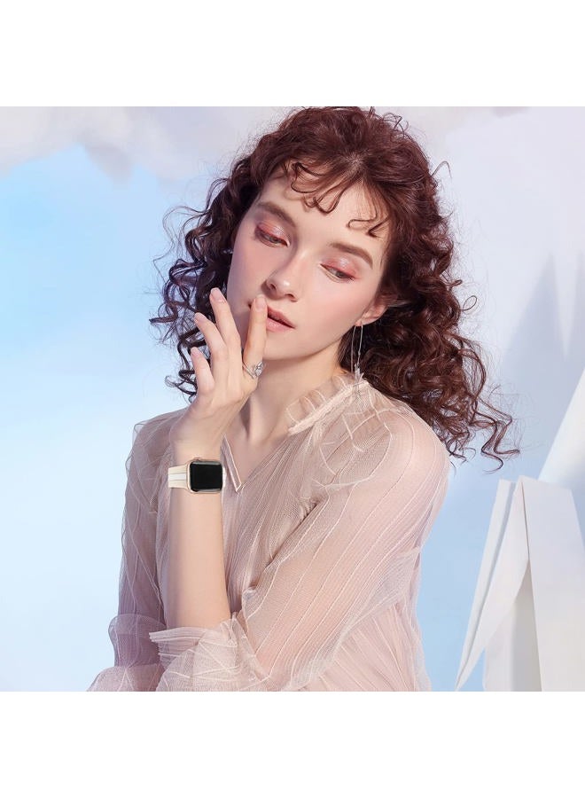 Seizehe Designer Sport Band Compatible with Apple Watch iWatch Bands 38mm 40mm 41mm 42mm 44mm 45mm 49mm Men Women, Soft Silicone Strap Wristbands for Apple Watch Series 9/8/7/6/5/4/3/2/1/SE/Ultra - Image 4