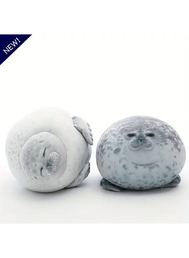 Gray Seal Pillow 11.81 Inch Soft Plush Stuffed Animal Toy - Image 2