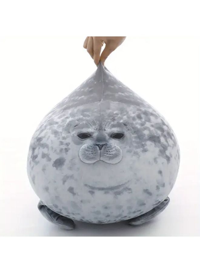 Gray Seal Pillow 11.81 Inch Soft Plush Stuffed Animal Toy - Image 1