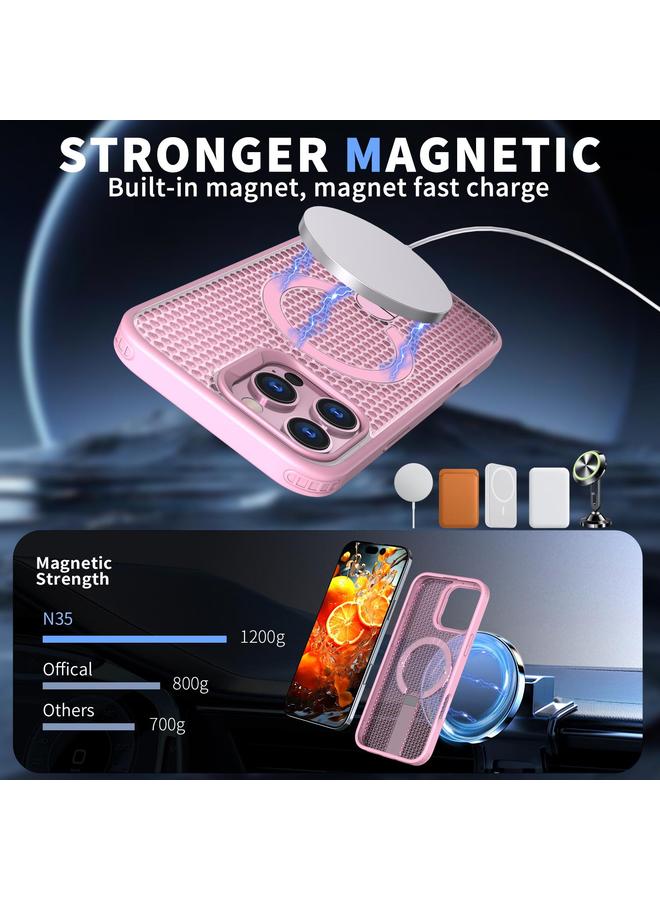 زبون حافظة لهاتف iPhone 13 Pro Max / 12 Pro Max Honeycomb Cooling MagSafe Holder - Image 2