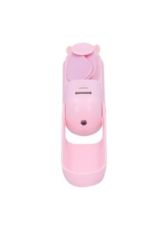 Thoraya Handheld Fan Chargeable Portable Foldable Mini Cooling Device with Emergency FlashlightPink  - Image 5