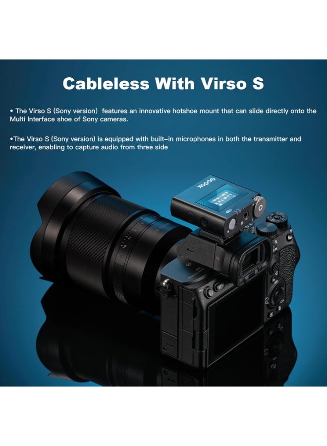Godox Virso S M2 2-Person Wireless Microphone System for Sony – Dual-Channel 2.4GHz Mic Set for Cameras & Smartphones - Image 2