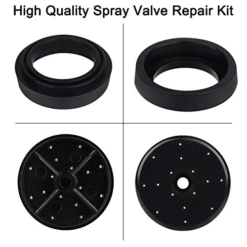 KWODE Pre-rinse Spray Valve Repair Kit for All Commercial Sink Sprayer Spray Face Bumper and Screw Repair Part Black - Image 4