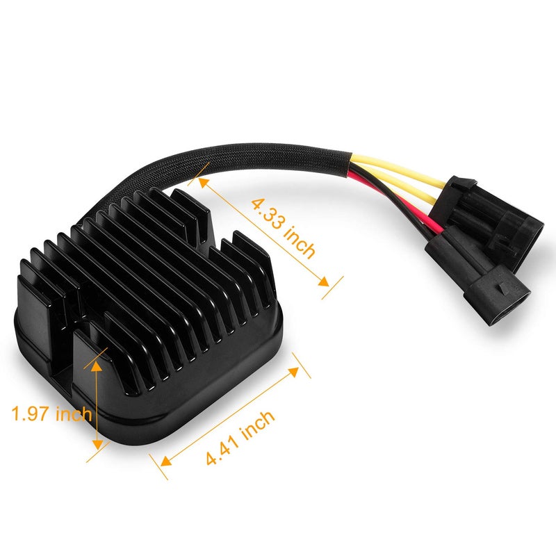 RANSOTO Voltage Regulator Rectifier Compatible with 2013-15 Polaris Ranger 900 XP/Crew 900, 2016 RZR 1000 XP Turbo/RZR 4 1000 XP Turbo, 2015 RZR 900, 2016 RZR 900 XP Turbo Replace# 4013978 4015816 - Image 4