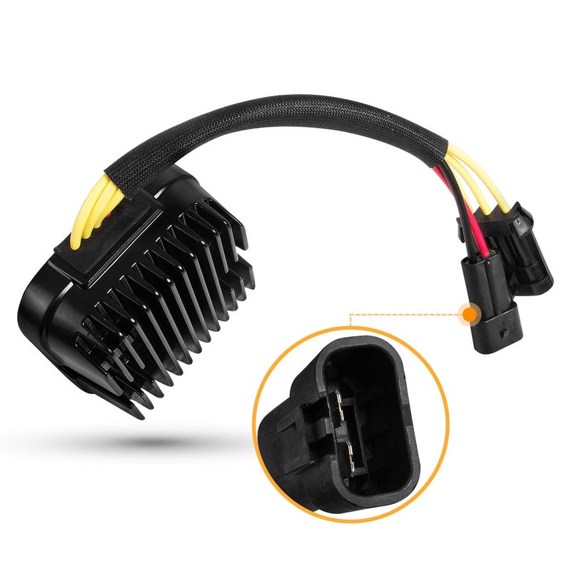 RANSOTO Voltage Regulator Rectifier Compatible with 2013-15 Polaris Ranger 900 XP/Crew 900, 2016 RZR 1000 XP Turbo/RZR 4 1000 XP Turbo, 2015 RZR 900, 2016 RZR 900 XP Turbo Replace# 4013978 4015816 - Image 2