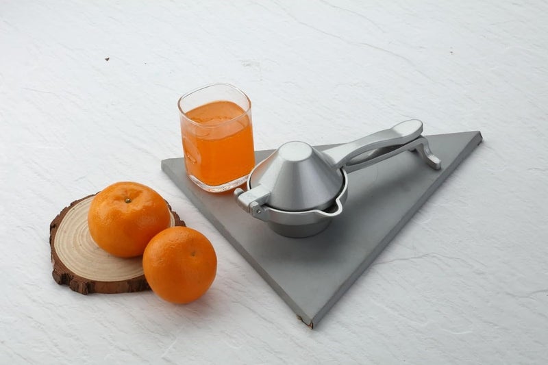 Ferio Heavy Aluminium Manual Juicer Machine Hand Juicer for Fruits, Manual Juicer for Fruits & Vegetables Juicer, 2 in 1 Juicer, Citrus Juicer, Orange Juicer (Silver, Pack of 1) - Image 3