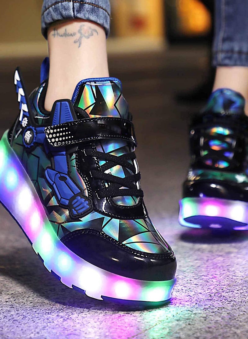 Loquat Rechargeable Children's Boys and Girls Roller Skates Light Skating Wheel Shoes - Image 3