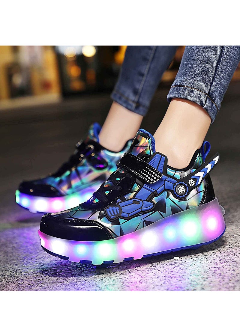 Loquat Rechargeable Children's Boys and Girls Roller Skates Light Skating Wheel Shoes - Image 5