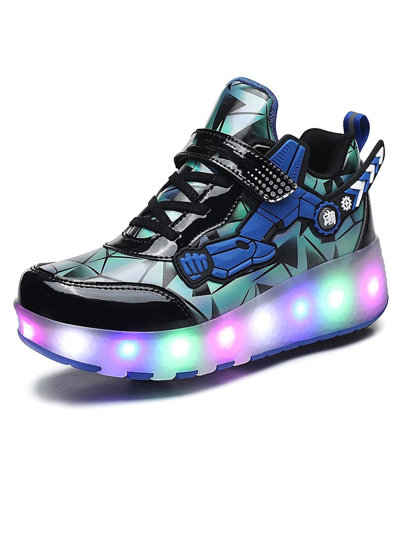 Loquat Rechargeable Children's Boys and Girls Roller Skates Light Skating Wheel Shoes - Image 4