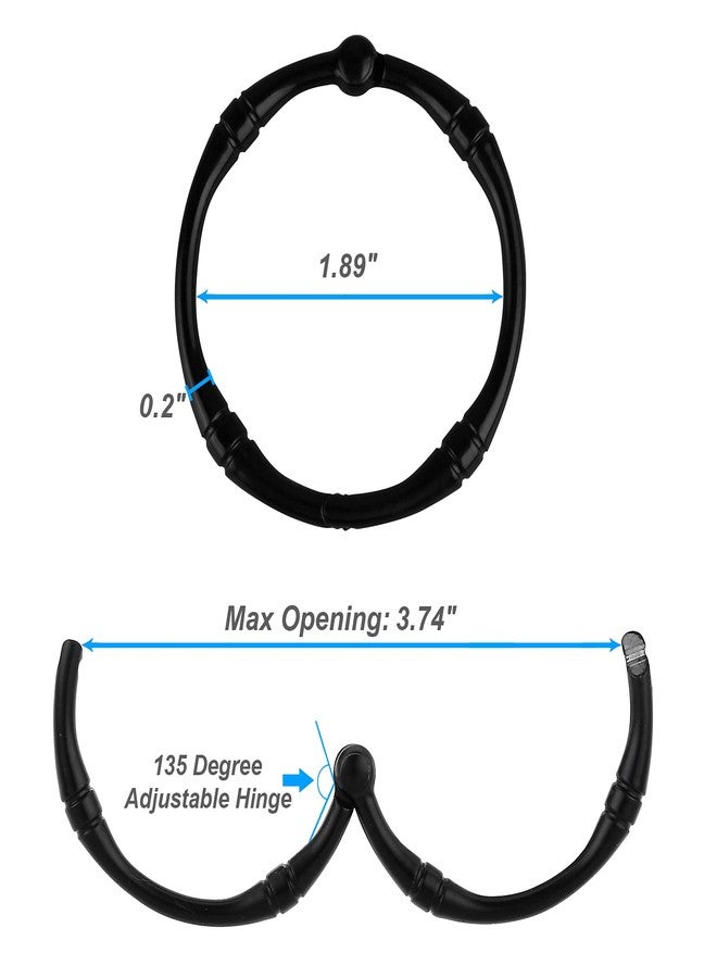 TCMAO Shower Curtain Hooks, Rustproof Decorative Shower Curtain Rings Metal Round Shower Hooks for Bathroom Shower Rod, 12 Pack (Black) - Image 3