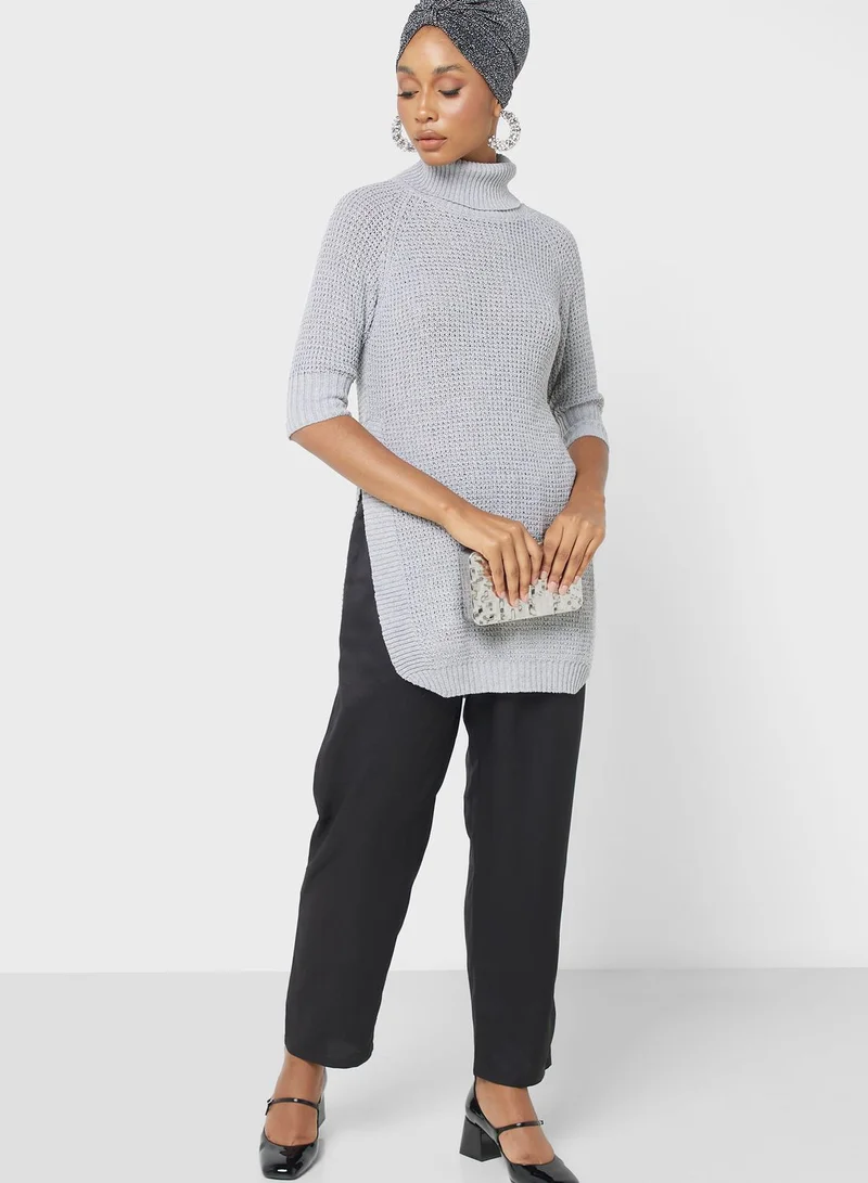 Khizana Turtleneck Tunic Sweater