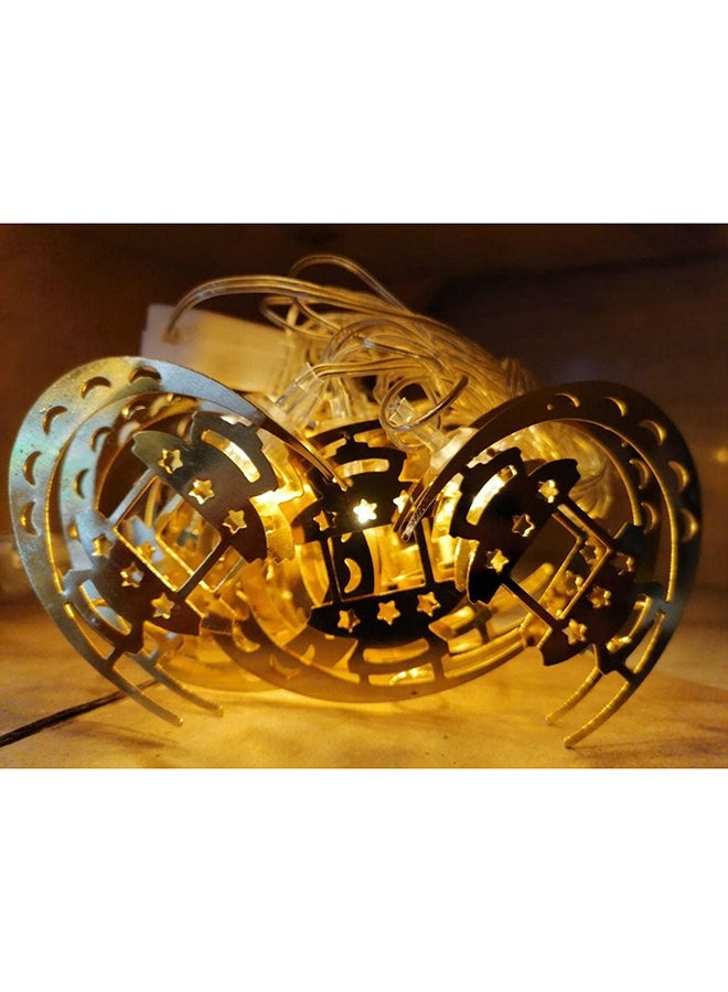 فرع إضاءة نحاس زينة رمضان (3M)- 10 قطعة