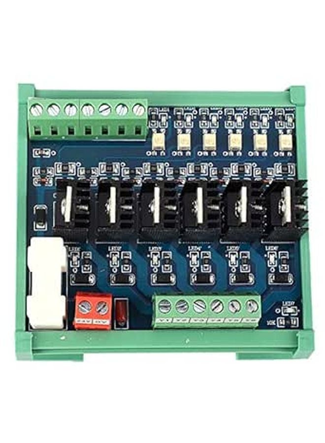 JR 6J 24Z PLC لوحة مضخم 120W 6 قنوات تحكم إيجابي DC 0-24V لوحة خرج طاقة ترانزستور - Image 1