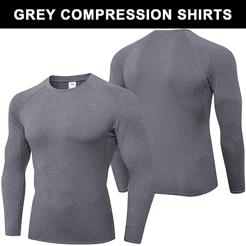 SPVISE 3 Pack Men's Compression Shirt Long Sleeve Sports Rash Guard Active Workout Gym Shirts Cool Dry Athletic Undershirts - Image 3