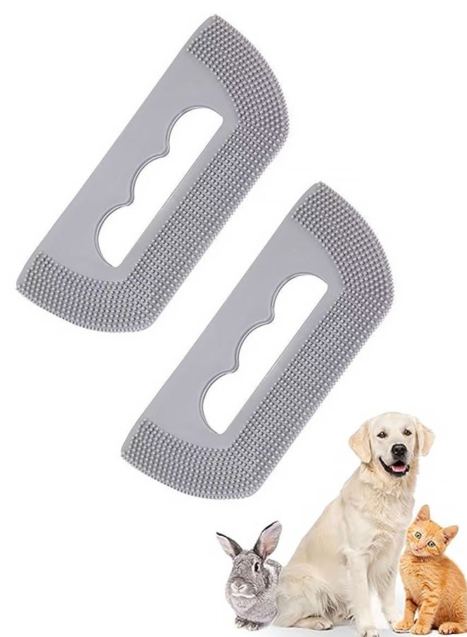 2PCS Mini Pet Hair Remover | Edge and Corner Cleaner, Pet Hair Brush Sheet for Cat Dog Rabbit Kitten Sofa Bed Carpet Rake Rug Fabric Couch Furniture & Car Interiors - Image 1