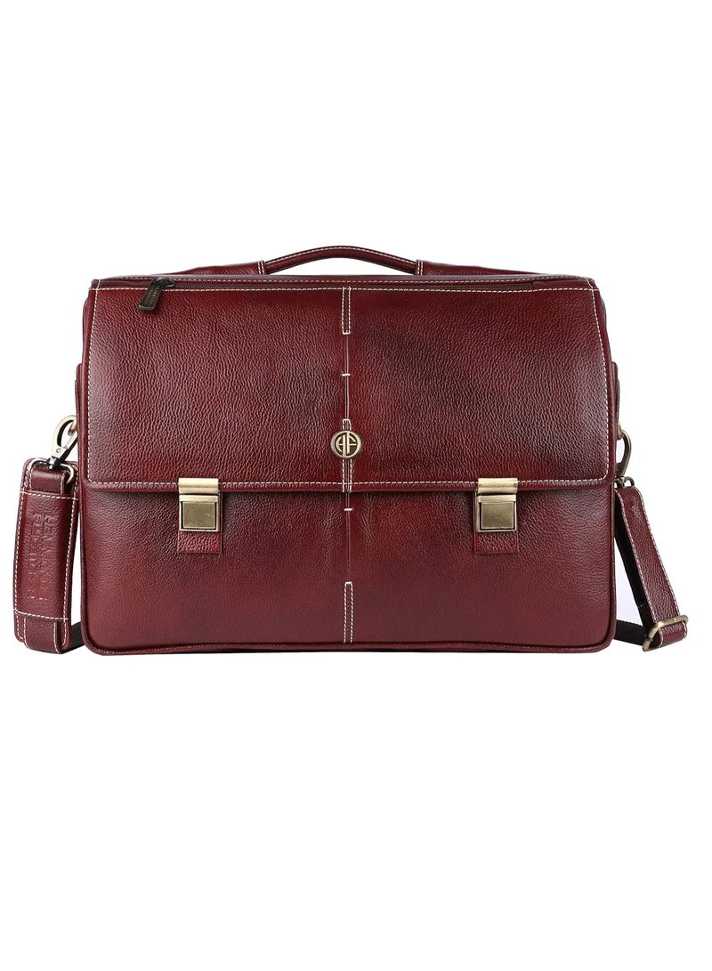 HAMMONDS FLYCATCHER Leather Laptop Messenger Bag | 15.6 inch Laptop | Brown | LB224_BR | 5L9H