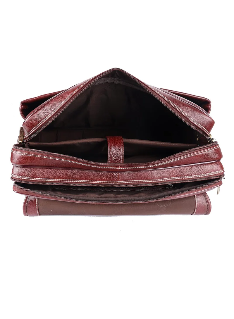 Hammonds Flycatcher  Leather Laptop Messenger Bag | 15.6 inch Laptop | Brown | LB224_BR | 5L9H  | Best Price UAE