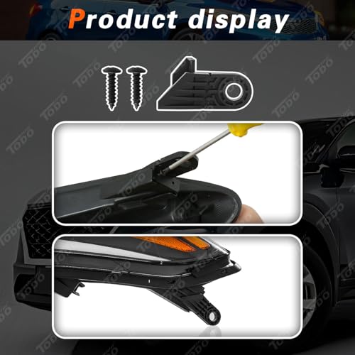 TODO Headlight w/Bulbs Compatible with 2014 2015 2016 Kia Forte Forte5, Driver/Left Side, NOT Fits LED DRL Models - Image 5