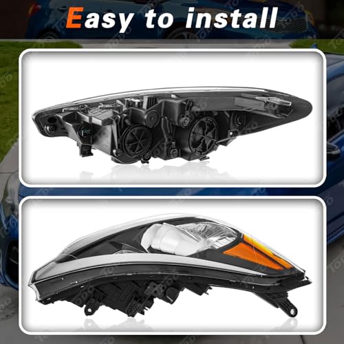 TODO Headlight w/Bulbs Compatible with 2014 2015 2016 Kia Forte Forte5, Driver/Left Side, NOT Fits LED DRL Models - Image 4