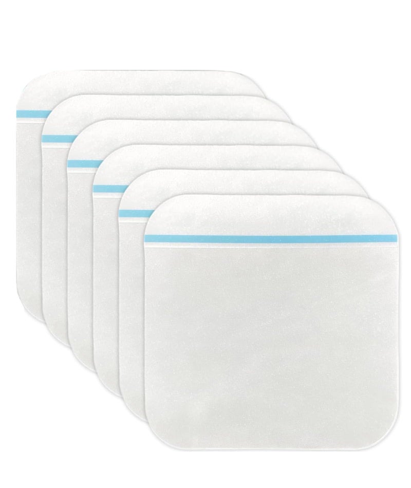 BdelrinQue 6 Pcs Hydrocolloid Bandage, Hydrocolloid Dressing, Hydrocolloid Bandage for Wound Protection, Gentle Protection for Sensitive Skin, Postoperative and Pressure Ulcer Prevention - Image 1