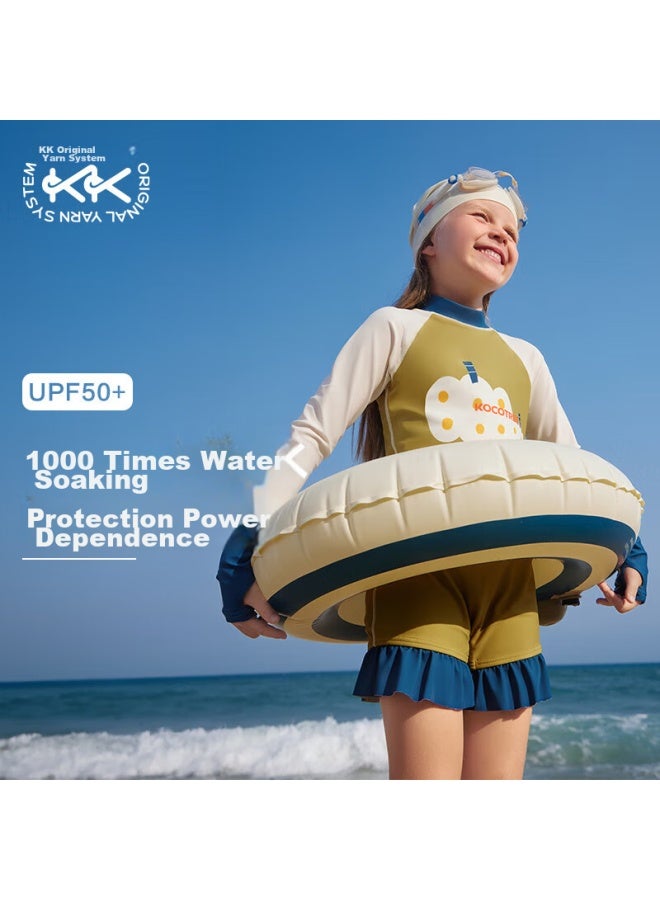 Kocotreekk Children's Swimwear, Original Yarn, Sun Protection, Antibacterial, Boys And Girls Two-piece, Baby Swimsuit, One-piece - Image 1
