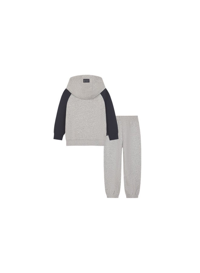 Hush Puppies Neutral Style Men's, Women's, And Children's Winter And Summer Set, Collegiate Style Sportswear Set, Long-sleeved Sweatshirt + Pants Two-piece Set - Image 3