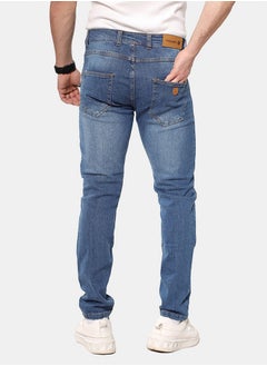 WHITE RABBIT Slim Fit Heather Dark Blue Jeans  - Image 3