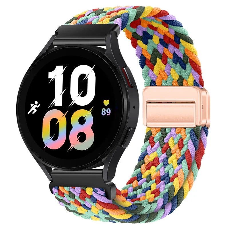 Bluejw Braided Nylon Watch Strap 20mm 22mm Replacement Wristband for Samsung Galaxy Watch and Huawei Smart Watches – Sporty, Durable, Comfortable - Image 1