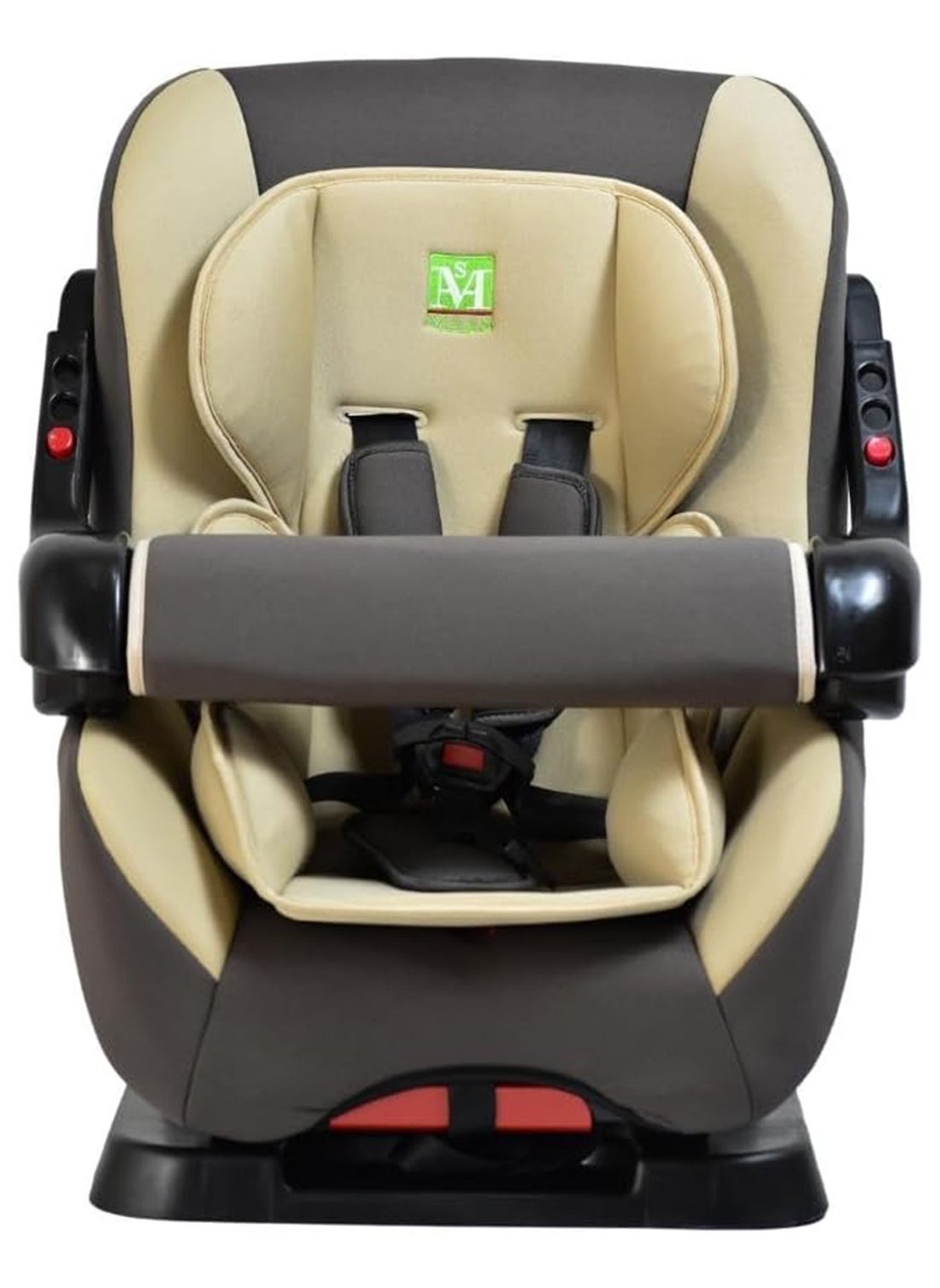 A Car Seat For Newborns Up To 6 Years Old With Forward And Backward Facing Positions And a Safety Belt. The seat is Aasy To remove And Install, Padded, Soft And Comfortable For The Child To Sit. 