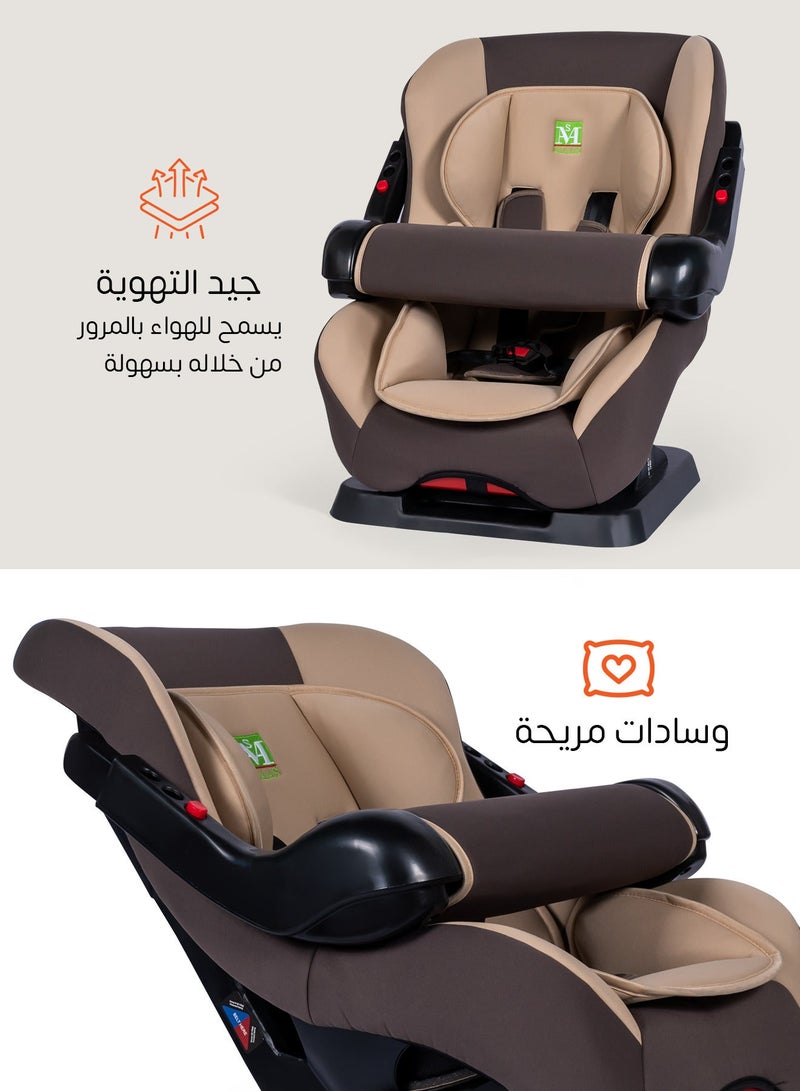 MAAS A Car Seat For Newborns Up To 4 Years Old With Forward And Backward Facing Positions And a Safety Belt. The seat is Aasy To remove And Install, Padded, Soft And Comfortable For The Child To Sit. - Image 4