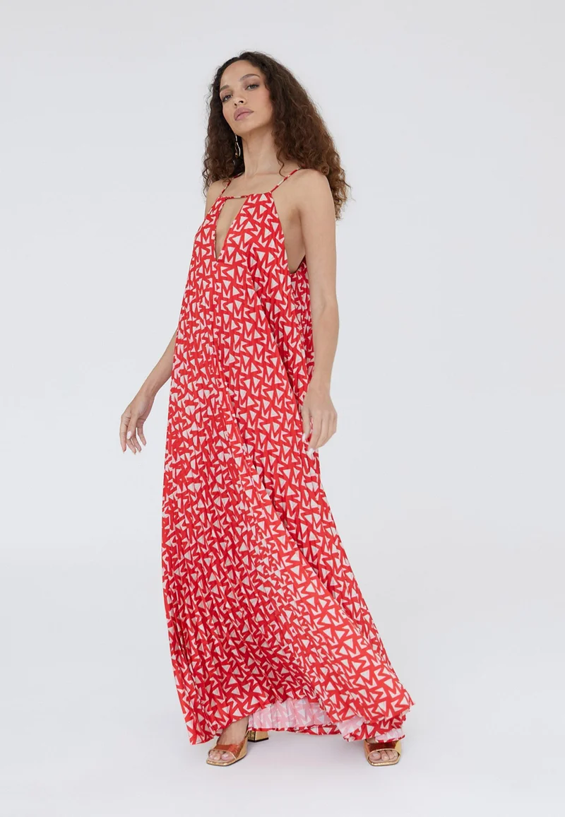 Lola Casademunt Monogrammed halter dress