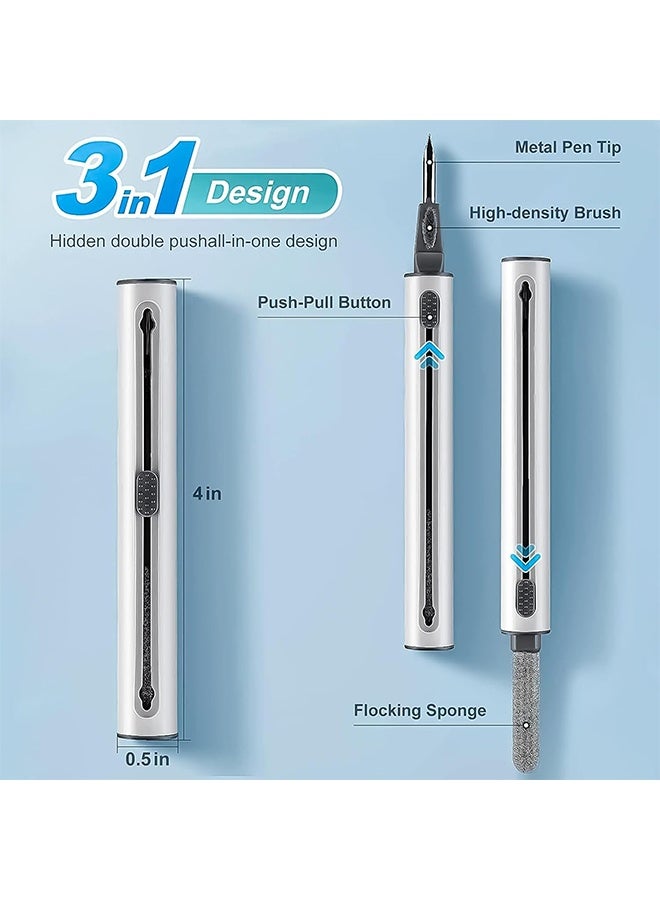 جي أس لسامسونج غالاكسي Buds 3 / Buds 3 Pro غطاء القضية مع مجموعة نظيفة و كرابين ، غطاء TPU ممتاز مقاوم للصدمات مضاد للصفراء واقي ، إكسسوارات سماعات الرأس (واضح) - Image 5