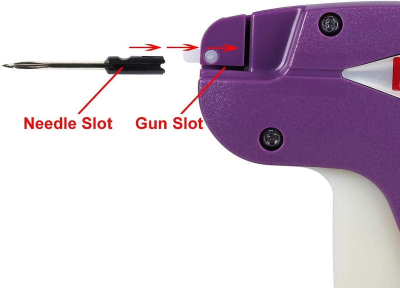 PAG Standard Tagging Gun Price Tag Attacher Gun for Clothing with 5 Needles and 2000 2inch Barbs Fasteners, Purple - Image 3
