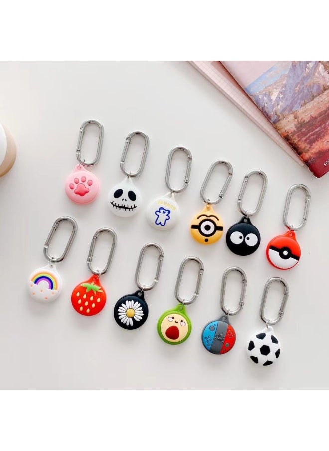 Generic - For Apple Airtags Tracker Anti-lost Device Locator Hook Soft Airtag Protective Cover Cartoon Silicone-Color:16-Applicable Model:Apple Airtag Tracker - Image 1