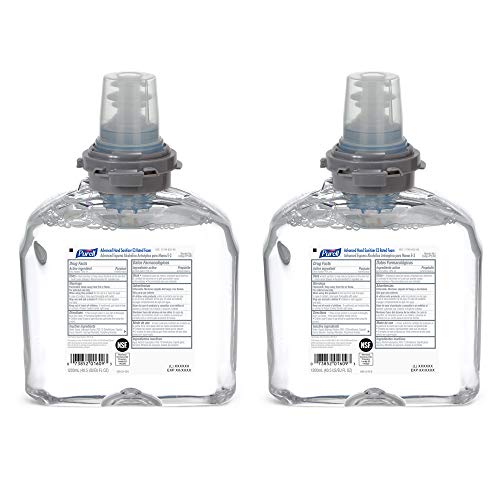 PURELL TFX Advanced Hand Sanitizer E3-Rated Foam, Fragrance Free, 1200 mL Sanitizer Refill for PURELL TFX Touch-Free Dispenser (Pack of 2) – 5393-02 - Image 1