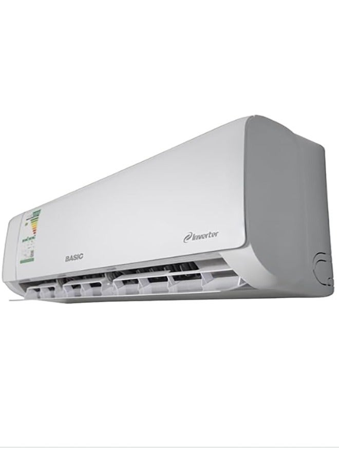 BASIC 1.5 Ton Inverter Split Air Conditioner Wall Mounted Type 18000 BTU - Hot & Cold, White | BSACQ-FI18HC - Image 2