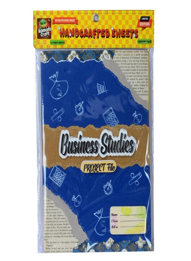 KOMODO CRAFT KOMODO Handcrafted Sheets / Business Studies / A4 Sheets / 180 GSM / Pack of 20 / For School Project , Stationary - Image 1
